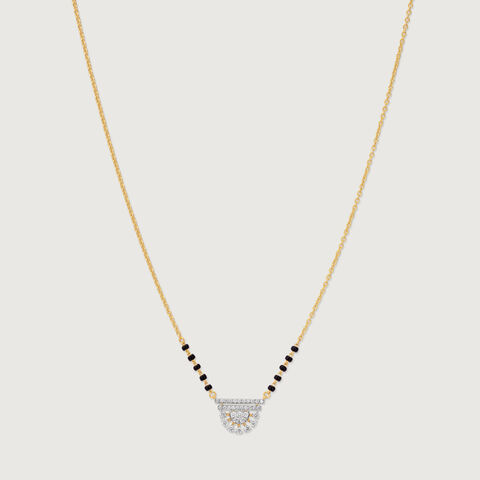 Sleek Tiered Diamond Mangalsutra
