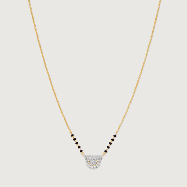 Sleek Tiered Diamond Mangalsutra,,hi-res image number null