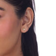 Honeycomb Harmony Diamond Stud Earrings,,hi-res view 2