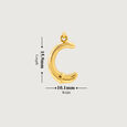 Letter Perfect 'C' Gold Pendant,,hi-res view 5
