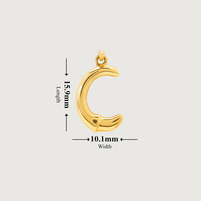 Letter Perfect 'C' Gold Pendant,,hi-res image number null