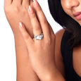 Mother of Pearl Blossom Silver Ring,,hi-res view 2