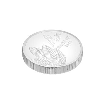 25 GM 999 Silver Divine Mango Leaf Coin