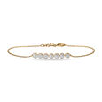 14 KT Yellow Gold Moon Diamond Bracelet,,hi-res view 2