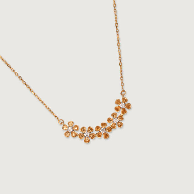 Lumina Blossom 14KT Gold & Diamond Necklace,,hi-res image number null