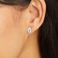 Tranquil Dove Silver Studs Earrings,,hi-res view 2