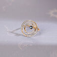 Celestial Dance 14KT Diamond and Blue Sapphire Ring,,hi-res view 1