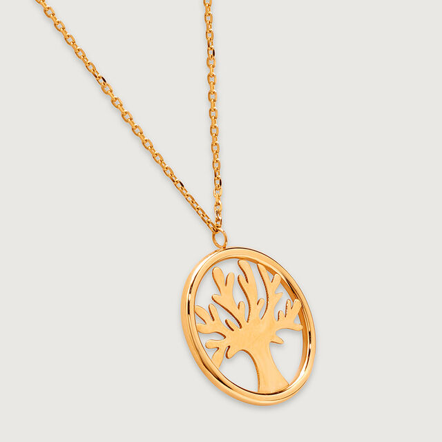 Trendy Chic 18KT Gold Chain and Pendant,,hi-res image number null