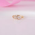 Dazzling Blend Gold & Diamond Finger Ring,,hi-res view 1