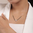 Radiant Charm 14 Kt Gold and Diamond Mangalsutra,,hi-res view 2