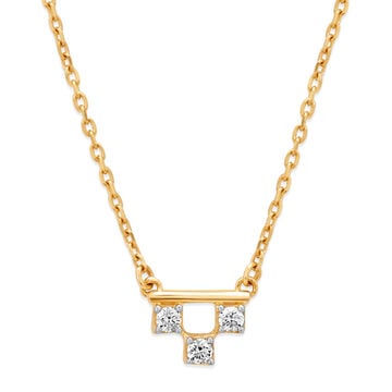 14KT Trilogy Brilliance Diamond Necklace