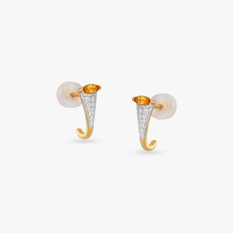 Sunbeam Spark Gold Stud Earrings