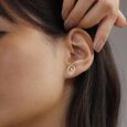 Halo Radiance Diamond Stud Earrings,,hi-res view 2