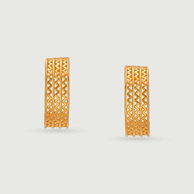 Intricate Legacies 22KT Gold Stud Earrings,,hi-res image number null