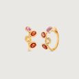 Vivid Charm Sapphire Hoop Earrings,,hi-res view 4