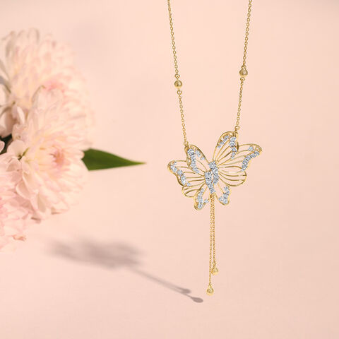 Butterfly Whispers Diamond Necklace