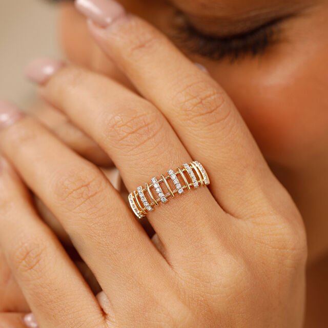 14kt Diamond Finger Sing - Creation of Nature,,hi-res image number null
