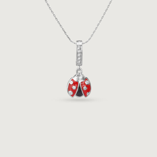 Playful Ladybird Silver Pendant,,hi-res image number null