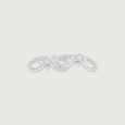 Sparkling Petal Silver Toe Rings,,hi-res view 4