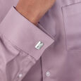 Wave Panel Silver Cufflinks,,hi-res view 2