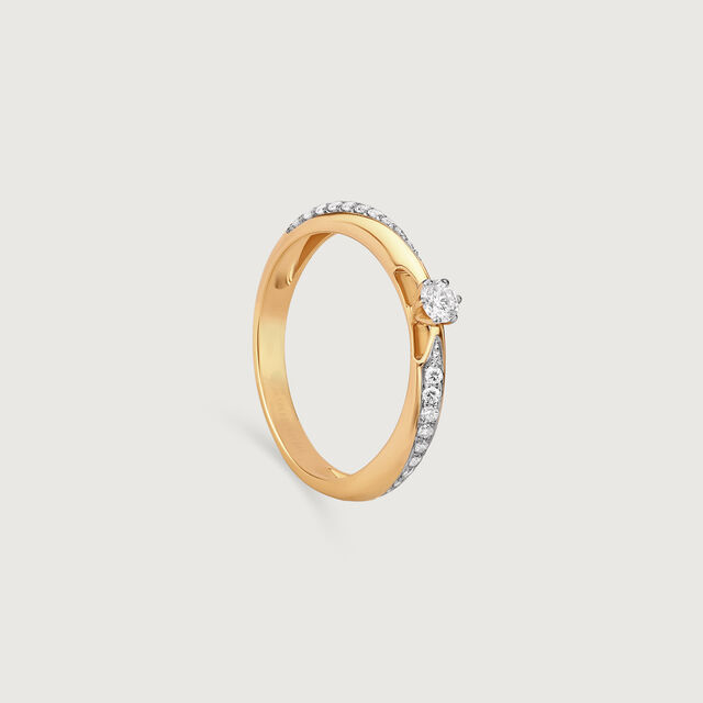 Classic Grace Gold & Diamond Finger Ring,,hi-res image number null