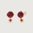 Couture Sparklers 14KT Ruby Stud Earrings,,hi-res view 4