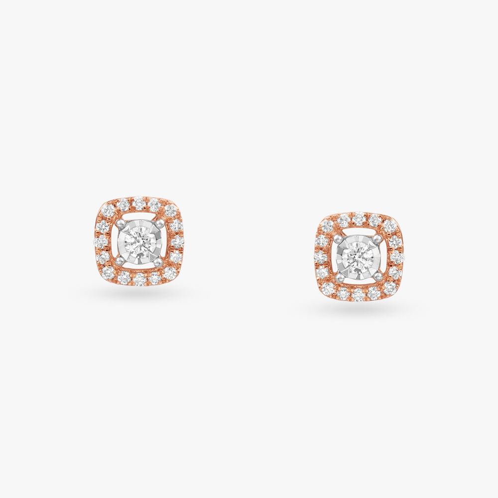 Tanishq diamond earrings solitaire top