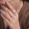 Entwined Knot Silver Ring,,hi-res view 2