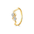 14KT Yellow Gold Icy Summit Diamond Finger Ring,,hi-res view 3