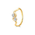 14KT Yellow Gold Icy Summit Diamond Finger Ring,,hi-res view 3