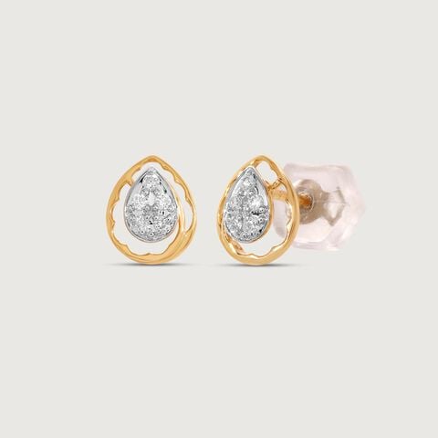 Drip Pop Diamond Stud Earrings
