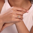 Floral Enchantment Gold & Diamond Finger Ring,,hi-res view 2