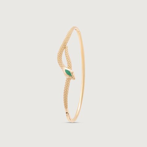 Serpentine Grace Gold Bangle