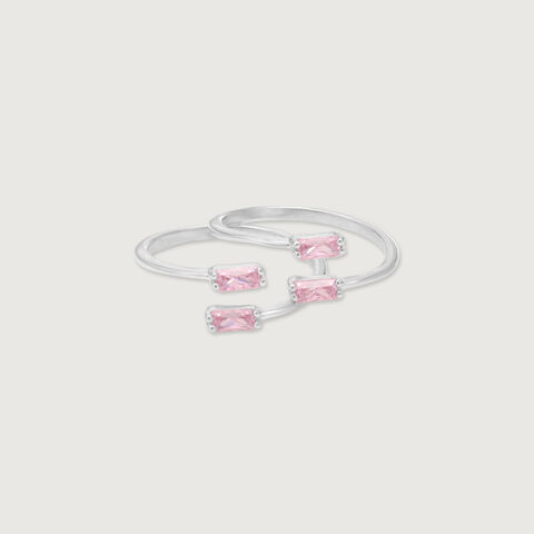 Sweet Spark Silver Toe Rings