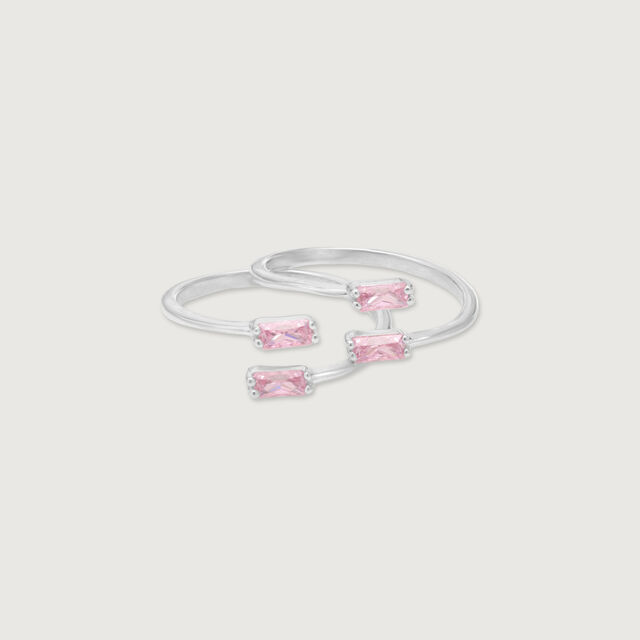 Sweet Spark Silver Toe Rings,,hi-res image number null