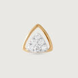 Triangular Brilliance Gold and Diamond Nose Pin,,hi-res view 3