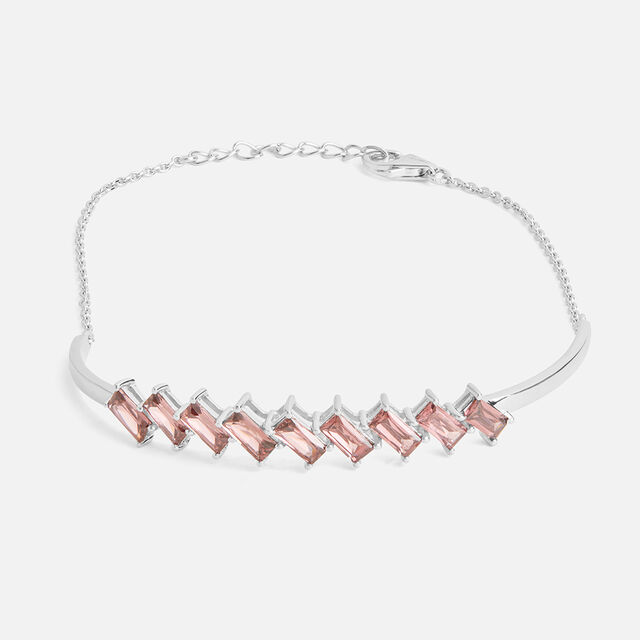 Gleaming Garnet Silver Bracelet,,hi-res image number null