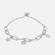 Starry Link Silver Bracelet,,hi-res view 3