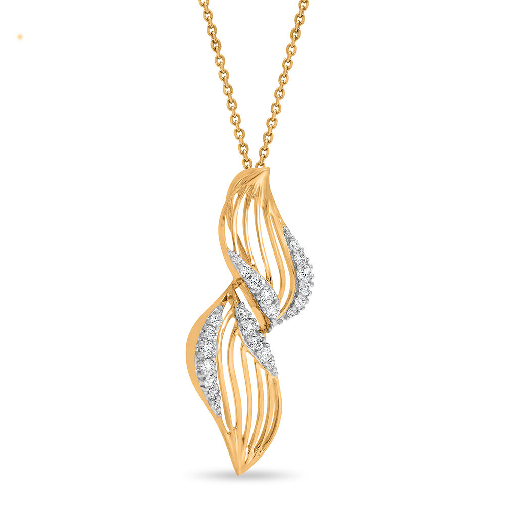 Yellow gold clearance diamond pendant