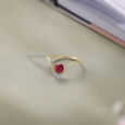 Berry Orbit Ruby & Diamond Ring,,hi-res view 1