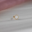 Orbit Spark Gold and Diamond Nose Pin,,hi-res view 1