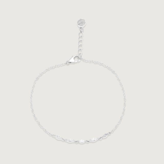 Graceful Leaf Silver Bracelet,,hi-res image number null
