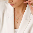 Sunset Serenade 14KT Diamond Modular Necklace,,hi-res view 2