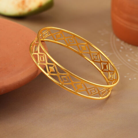 Chic Warli 22KT Gold Bangle