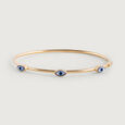 Cosmic Elegance Evil Eye Gold Bangle,,hi-res view 3