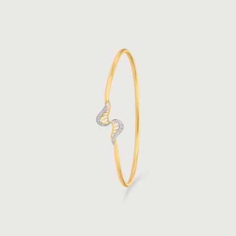 Graceful Twirl Diamond Bangle