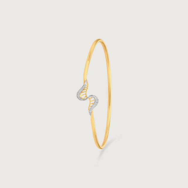 Graceful Twirl Diamond Bangle,,hi-res image number null