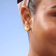Harmonious Radiant Gold Stud Earrings,,hi-res view 2