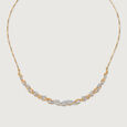 Dewdrop Cascade 18 Kt Gold & Diamond Necklace,,hi-res view 3