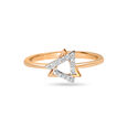 14KT Rose Gold Twinning Trinket Diamond Finger Ring,,hi-res view 2